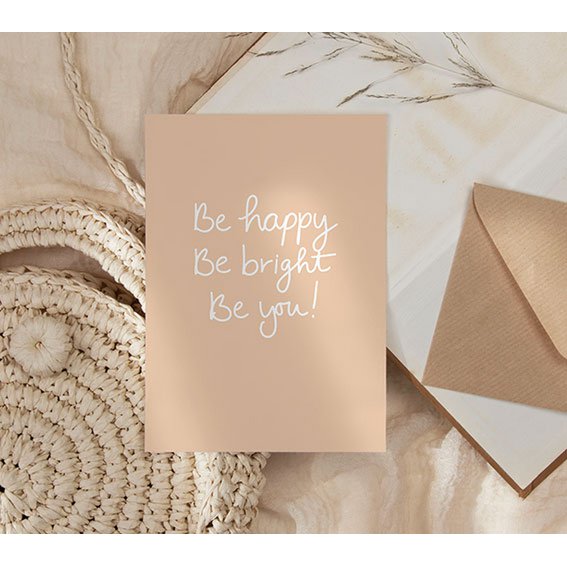 Kaart | Soyez heureux, soyez brillant, soyez vous!