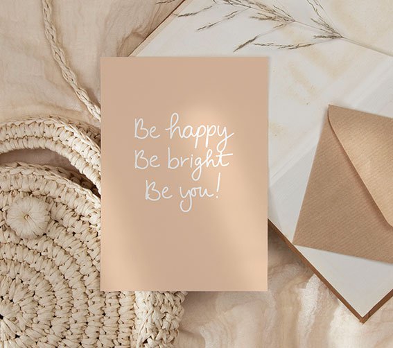 Kaart | Soyez heureux, soyez brillant, soyez vous!