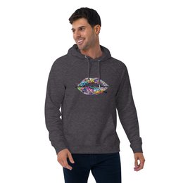 Lipstickjungle unisex økologisk raglan hættetrøje