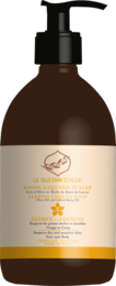 Liquid Aleppo soap with jasmine scent, 500 ML. Handmade soap with natural ingredients.