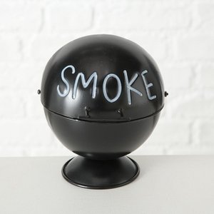 Outdoor ashtray Wiki metal 15cm black