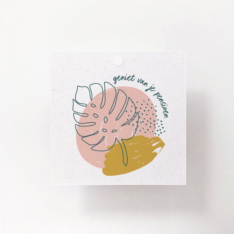 GIFT LABEL - C1 - GENIET VAN JE PENSIOEN