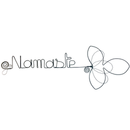 Fleur de Lys - "Namaste" - Wire wall decoration