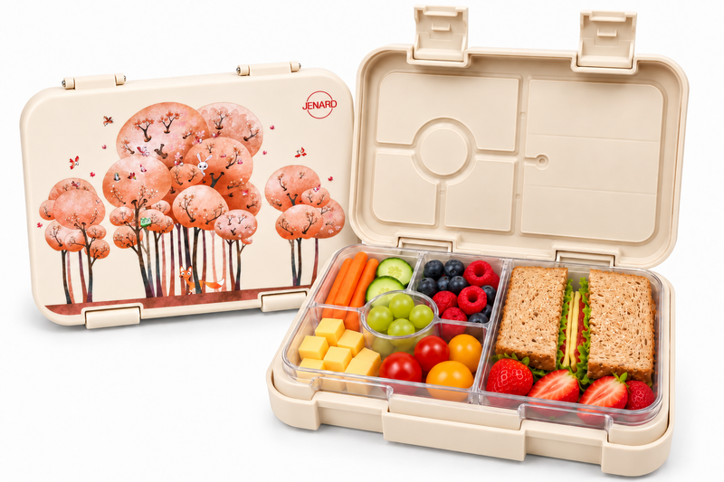 Children's Lunch Box Forest Animals Cream – Bento Box | JENARD®