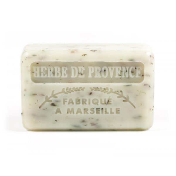 5x Savon de Marseille Ambachtelijke Exfoliërende Zeep met Provençaalse Kruiden – Verrijkt met Biologische Shea Butter – Hydraterend & Verzachtend – 4 oz