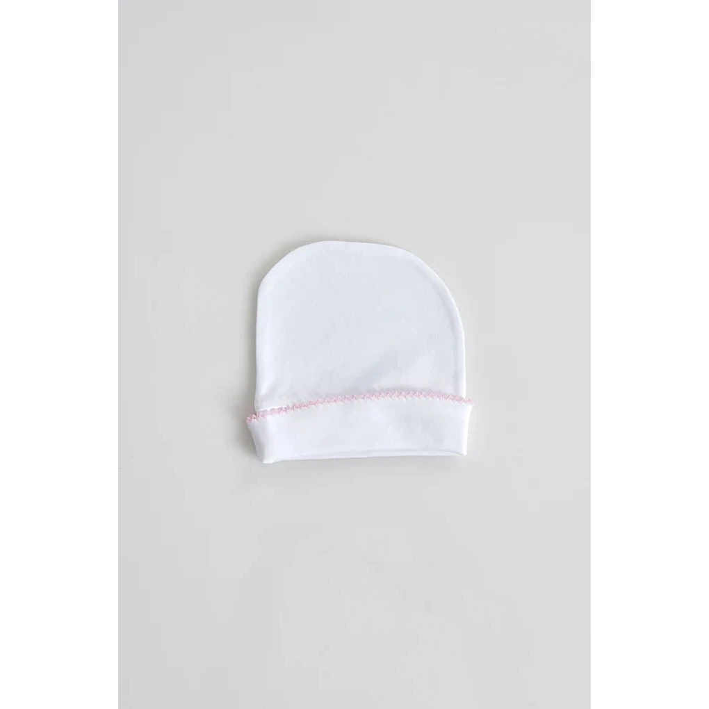 Baby bomuldshat, hvid base, One Size