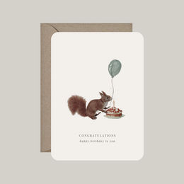 Card with envelope | tillykke - tillykke med fødselsdagen