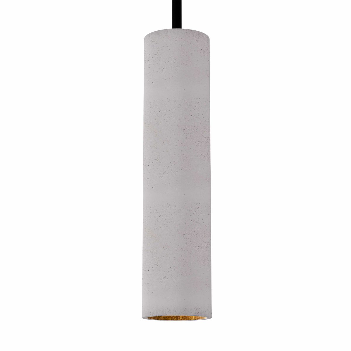 Lampa wisząca "Nara27" betonowa lampa GU10 złota