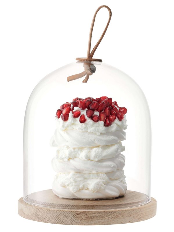 L.S.A. - Plateau de service ivalo avec borne 15 cm - transparent