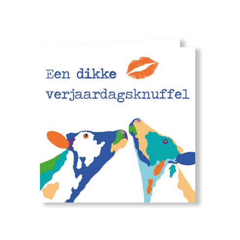 Kartka Urodzinowa | Wielki urodzinowy uścisk | krowa