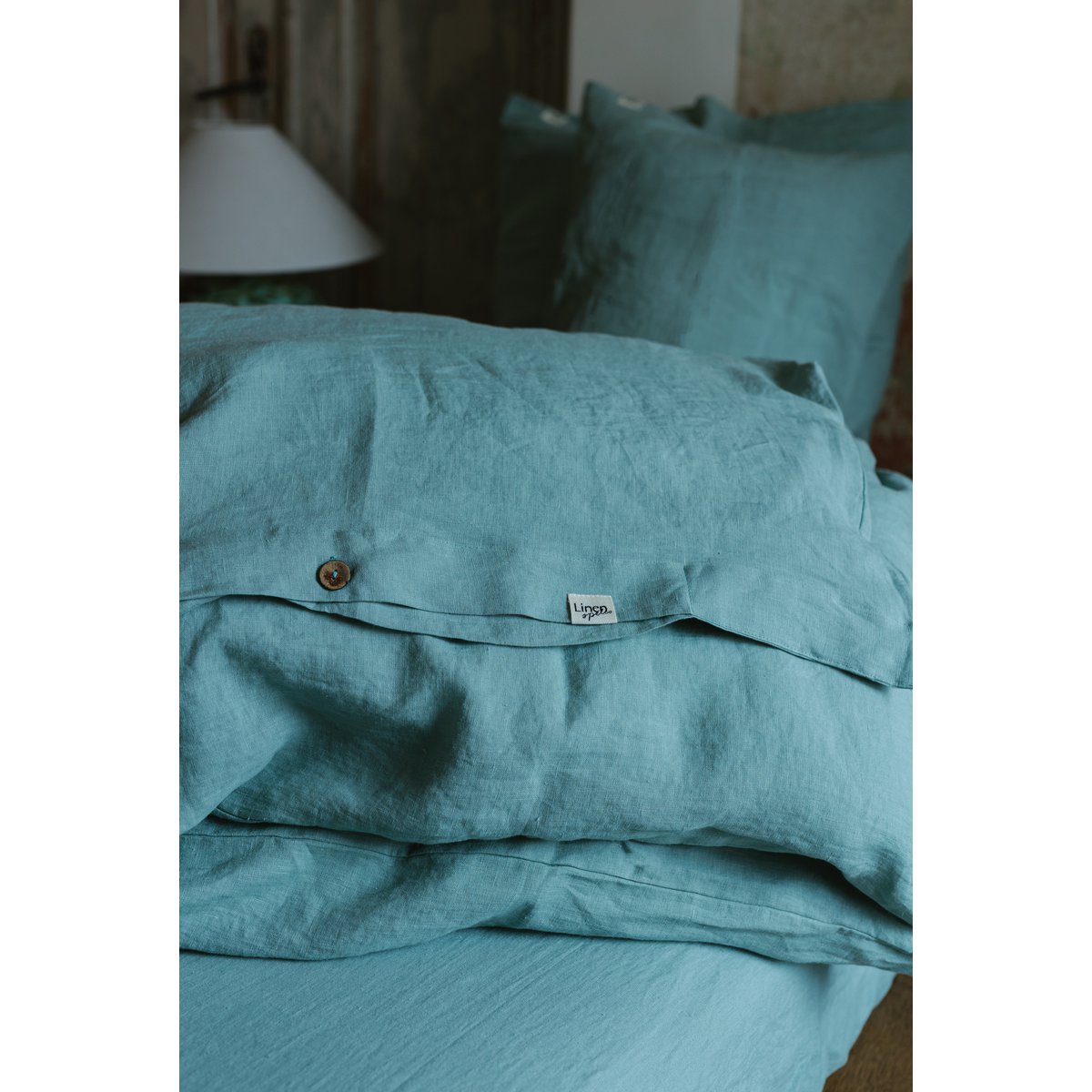 Ocean Mint Linnen dekbedoverdeksel