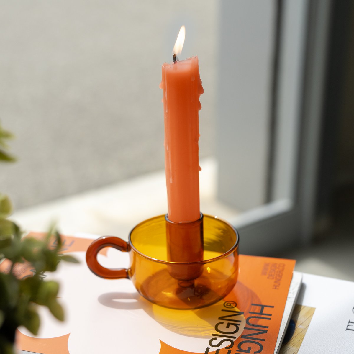 AMBER KRISTAL KLASSIEKE KANDELAAR HF