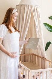 Fyllbøger Min graviditetsdagbog - Linen Taupe