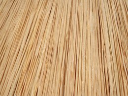 Handmade raffia table lamp, bedside lamp