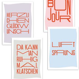 Lieber spät als hässlich kommen (Postkarte mit Neondruck)