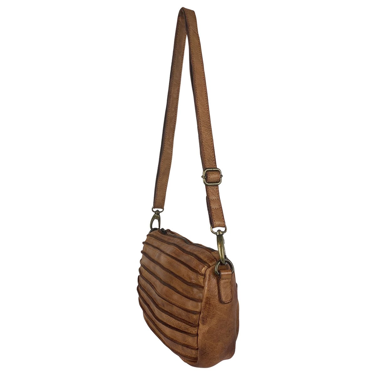 Bolso Bandolera De Mujer En Piel Lavada En 4 Colores