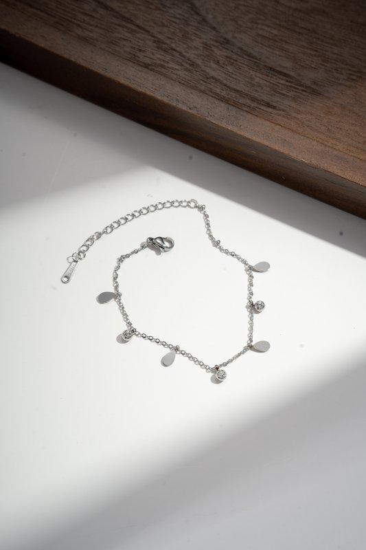 Fijne armband in pampilles en strass