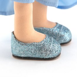 Soft toy, Sweet Sisters - Billie in a Blue Satin Dress + bonus accessories set (35cm)