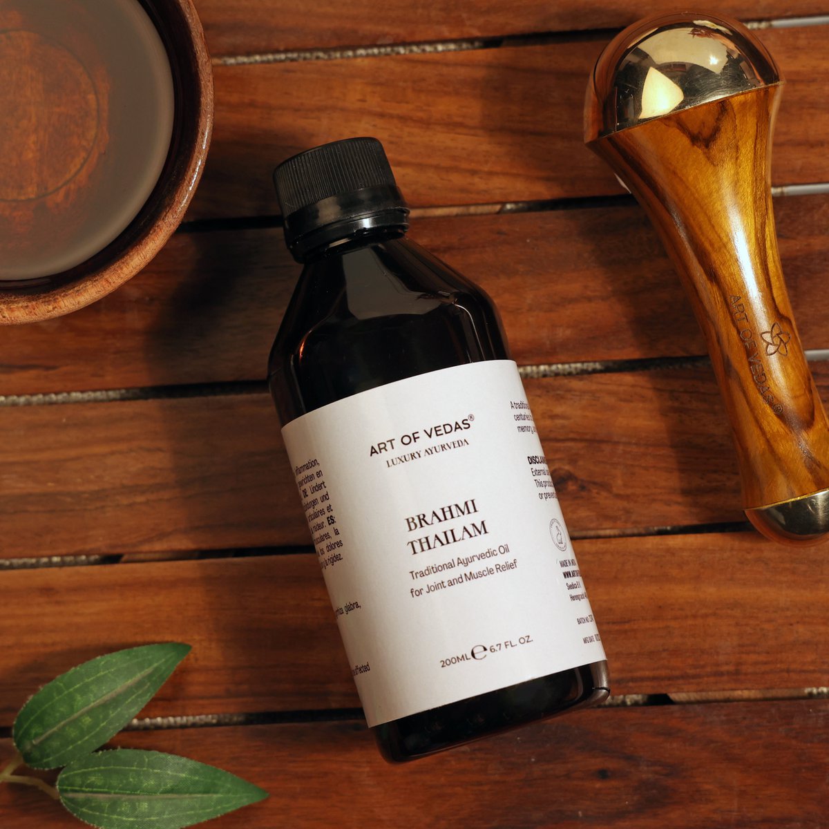 Brahmi Thailam | Herbal Scalp & Head Massage Oil For Mental Clarity & Hair Nouration