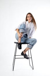 ZOE PATENT BLACK – Loafer met vierkante neus en paardenbitafwerking