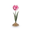 Candle Holder Metal Tulip Pink 26cm