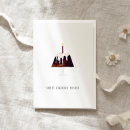 Tarjeta de felicitación · Dulces deseos de cumpleaños