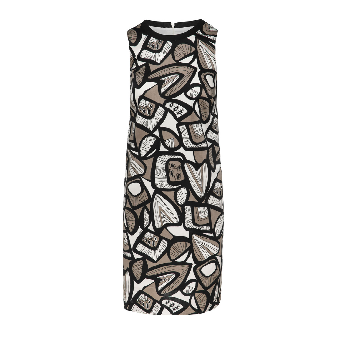 Vestido estampado sin mangas