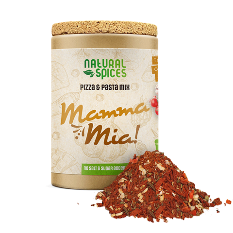 Mélange d'épices pour pizza et pâtes – Sans sucres ajoutés – 55g – Épices naturelles