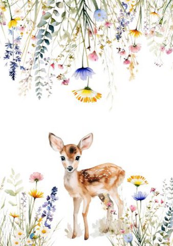 Duurzame kaart - Spring deer