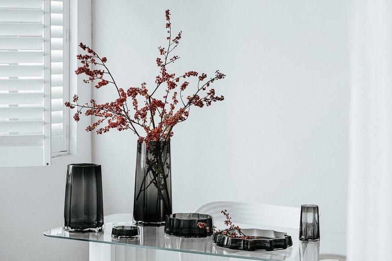 Modern-Classic Luksus vase, stilfuldt design, LENOX 30 Grå
