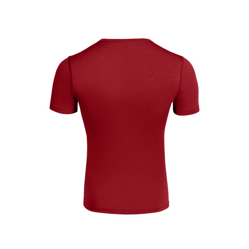 Chandail à manches courtes Merino 160 pour hommes Royal Cherry