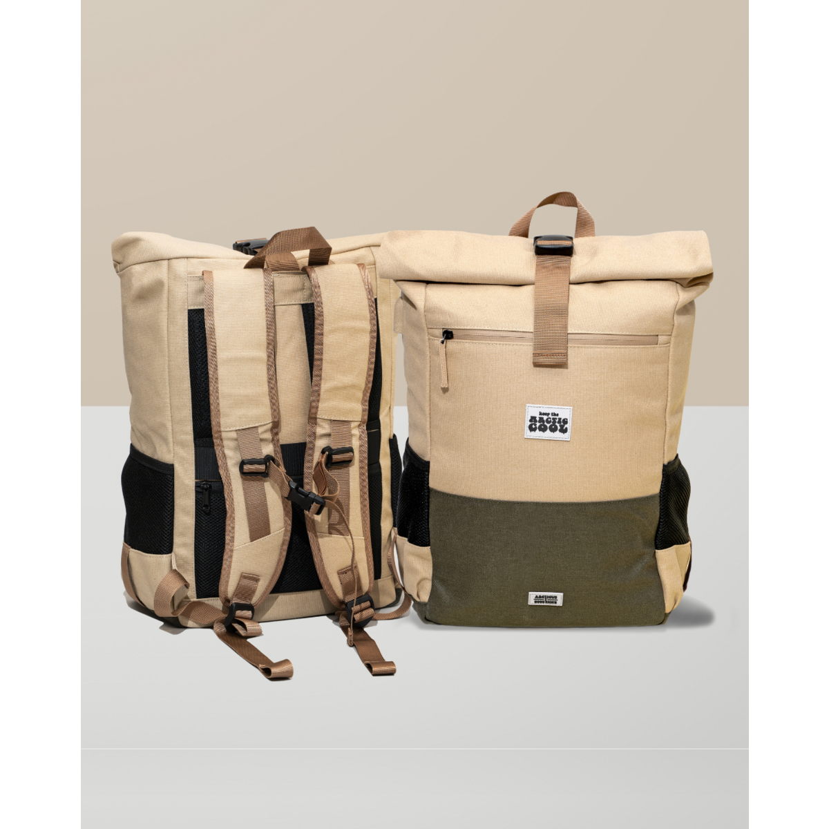 Sac à dos imperméable en chanvre Polar Explorer - Beige