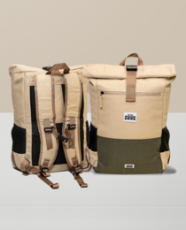 Sac à dos imperméable en chanvre Polar Explorer - Beige