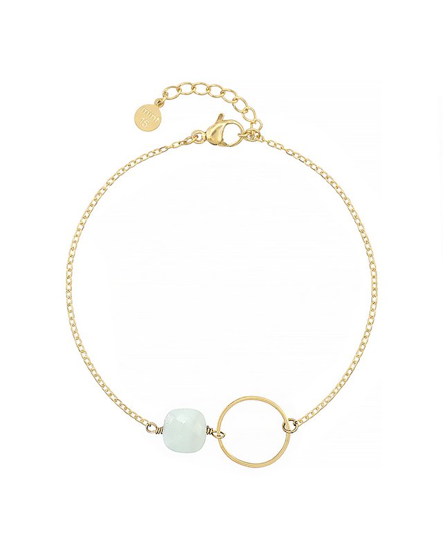 Kettenarmband mit Ring – Amazonit