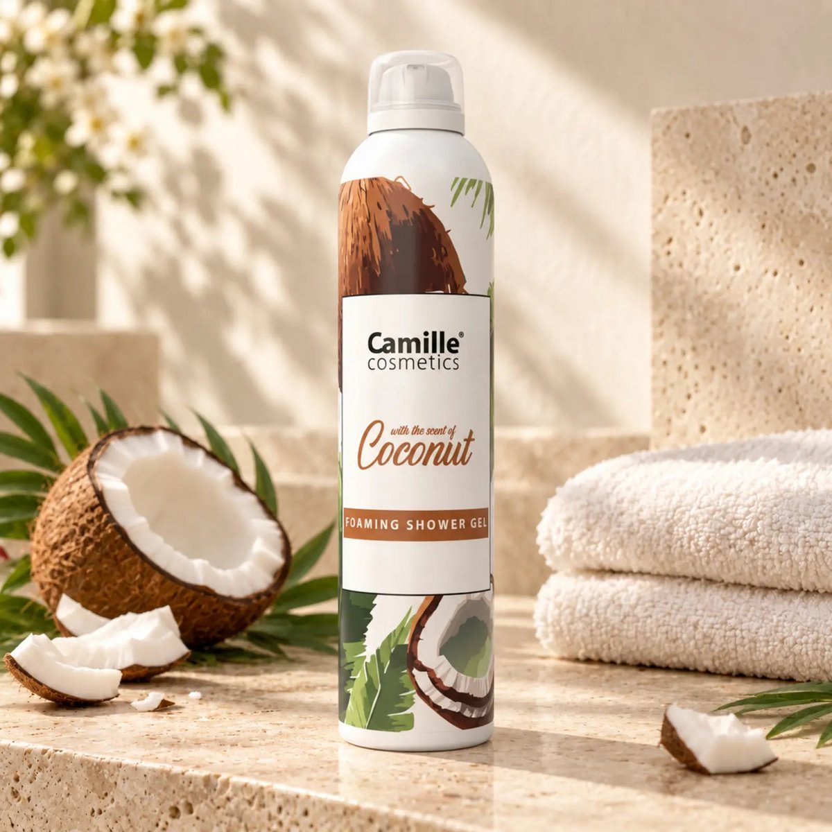 Foaming shower gel - Coconut - 200ml