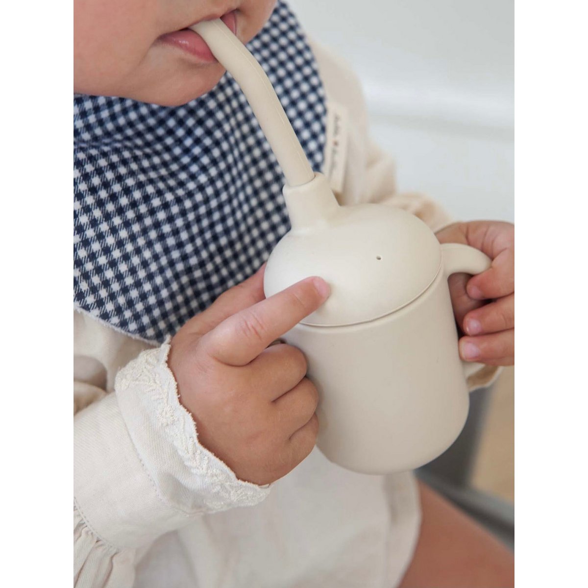 Silicone Sippy Cup - Oyster Beige