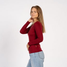 Women's Merino 160 Long Sleeve Royal Cherry