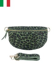 Riñonera piel serraje estampado leopardo Talla S IT2313-LEOPARD