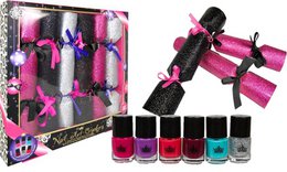 Gift Box of 6 Christmas Crackers "Nail Polish"