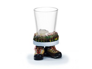 Schnapps glass with poly base, Ø 5x10cm