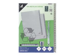ECO tab Kangaro A4 numbers 180gr gray cardboard 4r 52pcs FSC