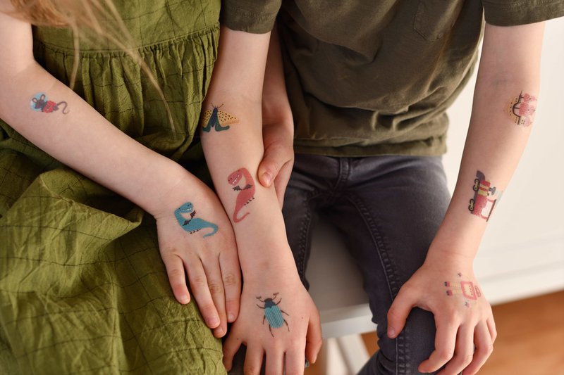 Set di tatuaggi per bambini L'amicizia tatua me e te