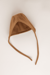 TISU baby bonnet, Caramel