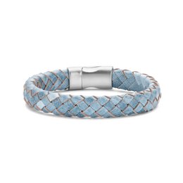 Frank 1967 pulsera cuero trenzado azul denim 20cm ips