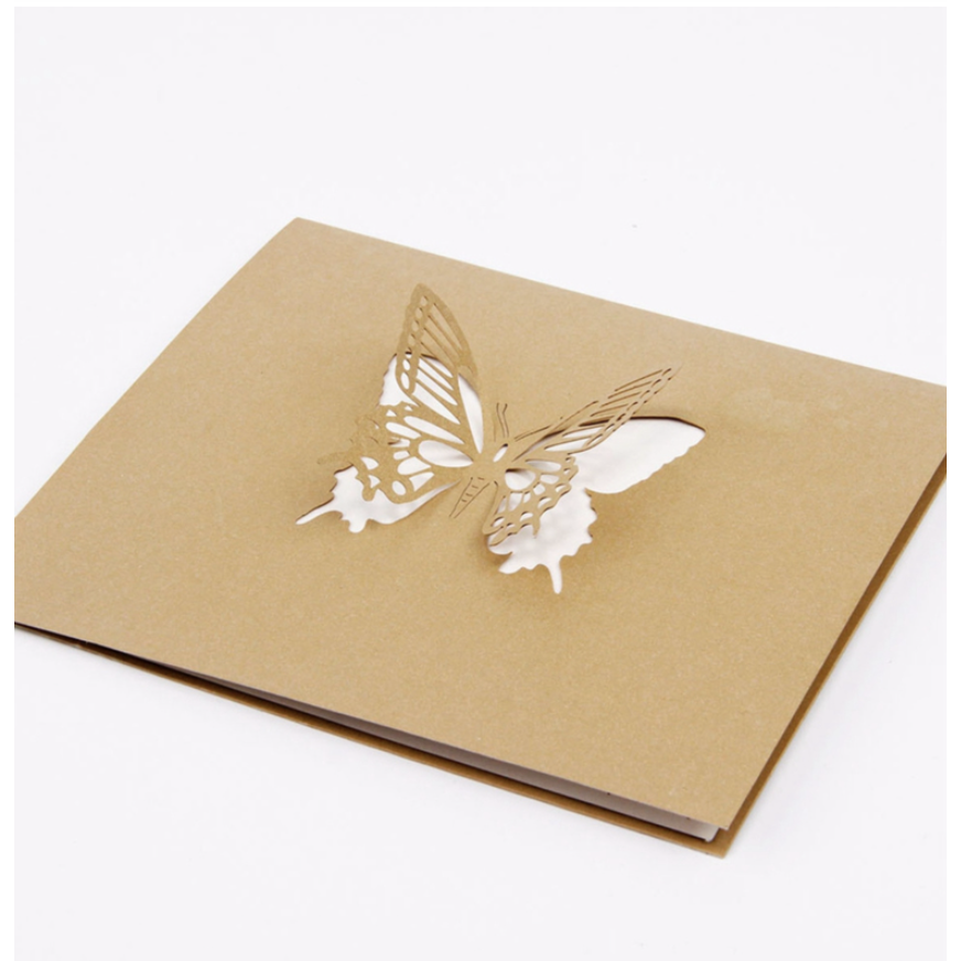 7 Flying Butterflies 3D Pop Up Tarjeta de felicitación Felicitación Cumpleaños