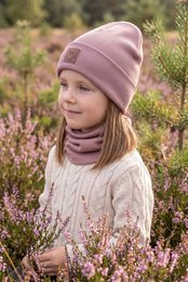 Set cappello e sciarpa SMILE - cotone - erica