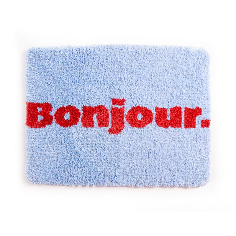 Hellblau Bonjour Bath Matte HF