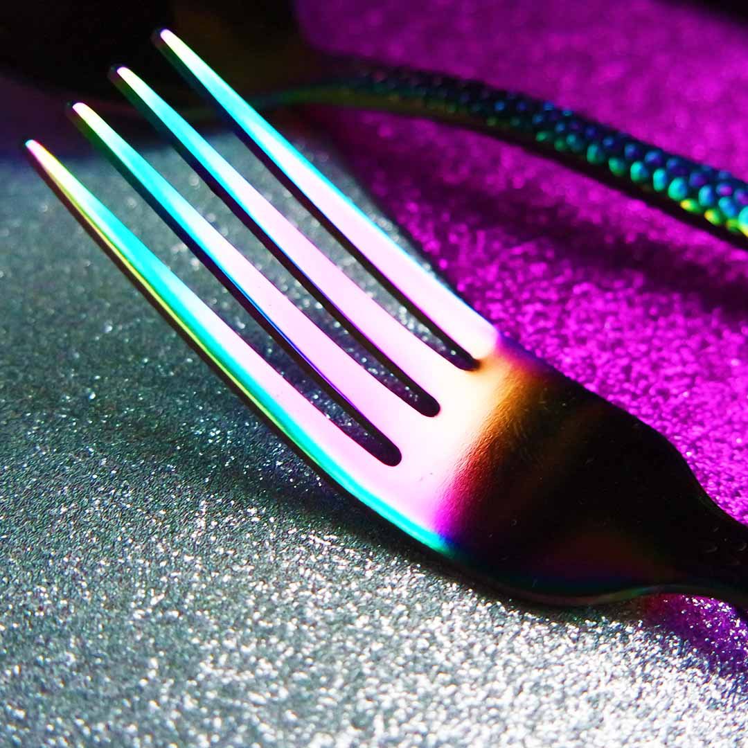 Rainbow bestiksæt 24 dele | rustfrit stål