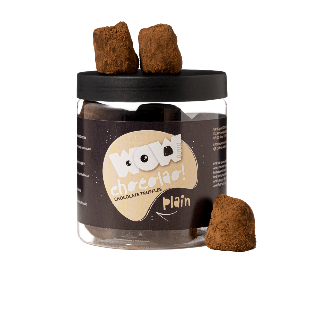 Classic Chocolate Truffles Gift Jar 130g | Luxury French Chocolate