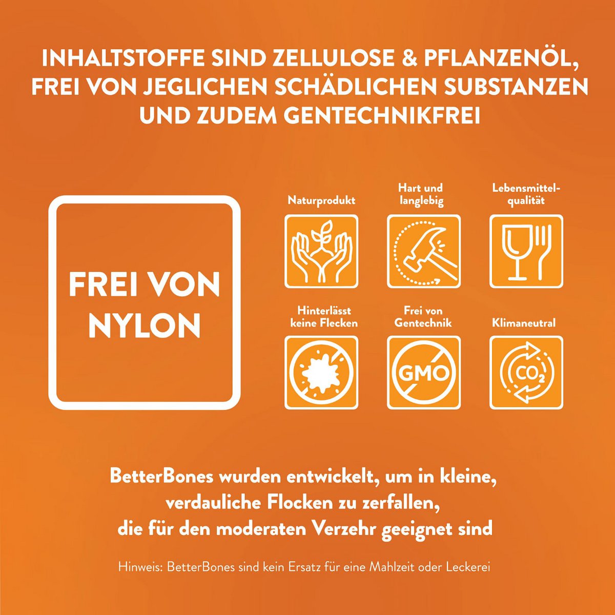 BetterBone Hunde Kauspielzeug Kauknochen - Mini Hard Classic (ohne Nylon, CO2 neutral in Europa hergestellt)